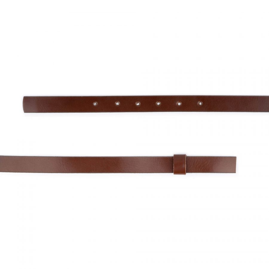 dark brown replacement belt straps for buckles 20 mm 2