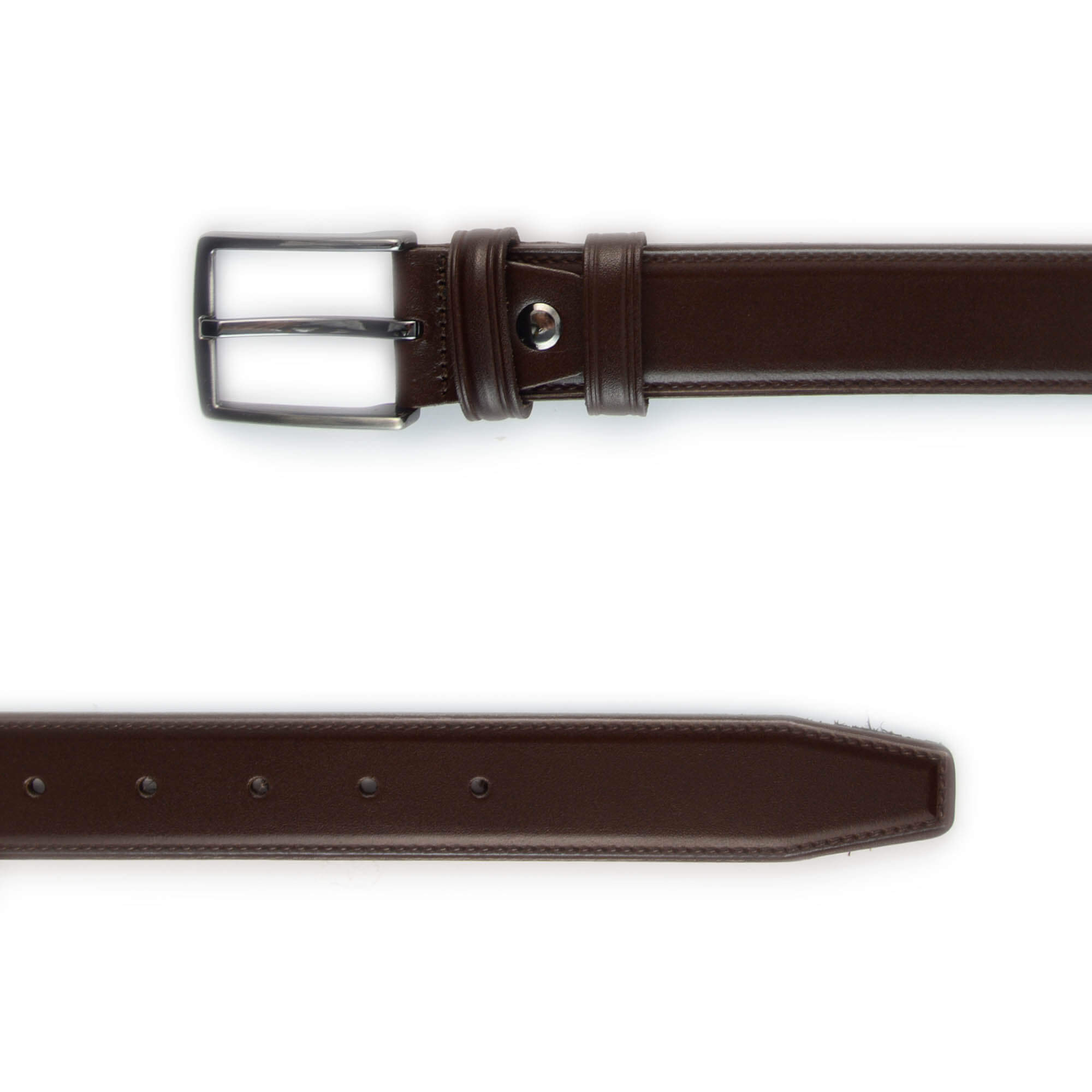 Buy Dark Brown Trouser Belt For Men - Real Leather