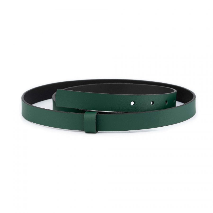 forest green leather strap for belt replacement 20 mm 1
