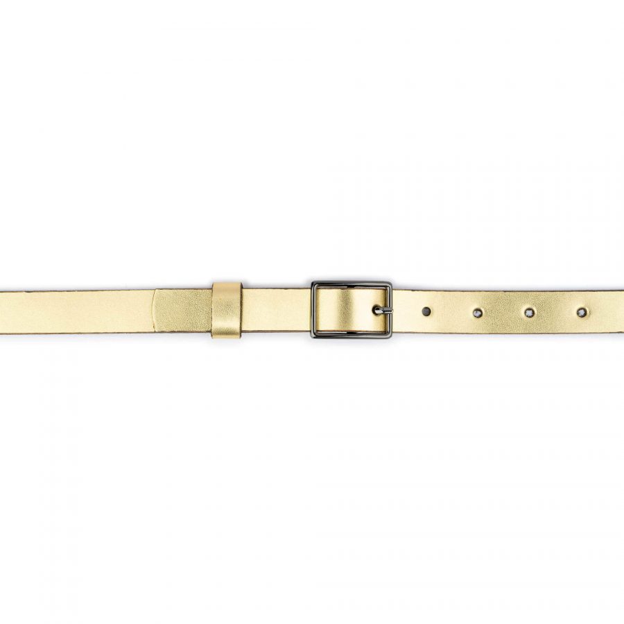 golden belt for dress genuine leather 2 0 cm 4
