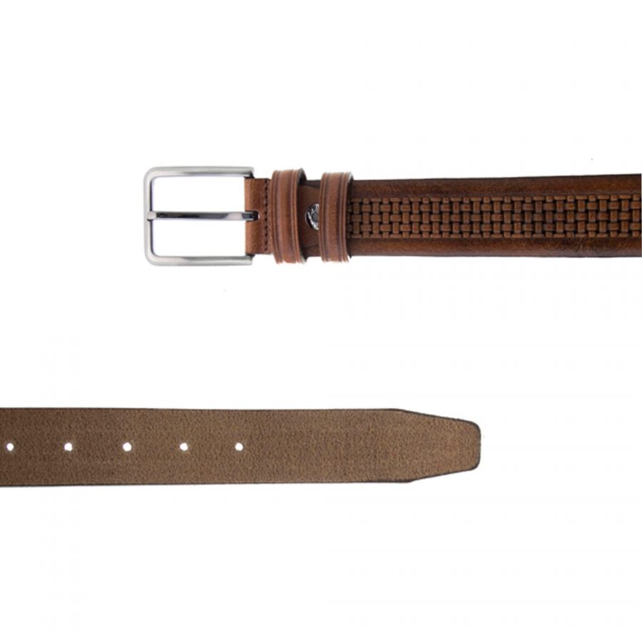 good leather belt brown mens 351136 3
