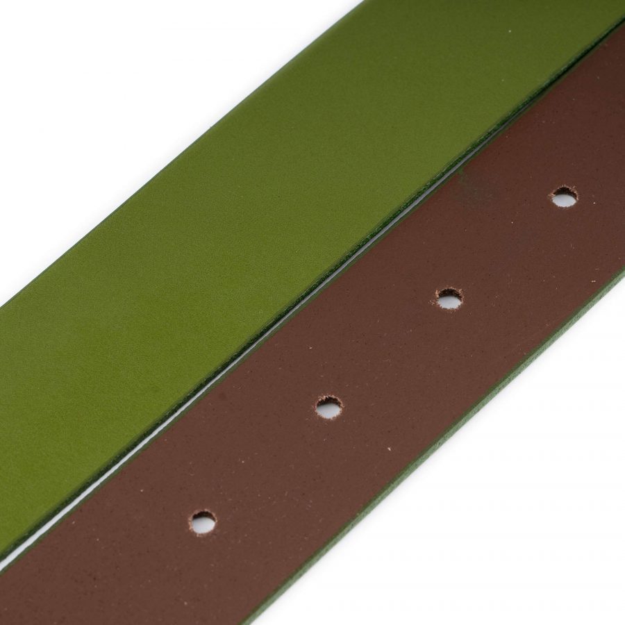 green khaki womens leather belt for dresses 1 1 2 inch wide 4