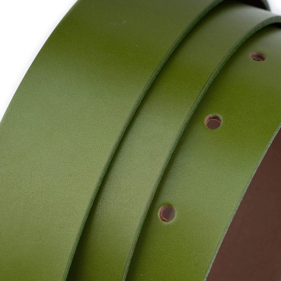 green khaki womens leather belt for dresses 1 1 2 inch wide 5