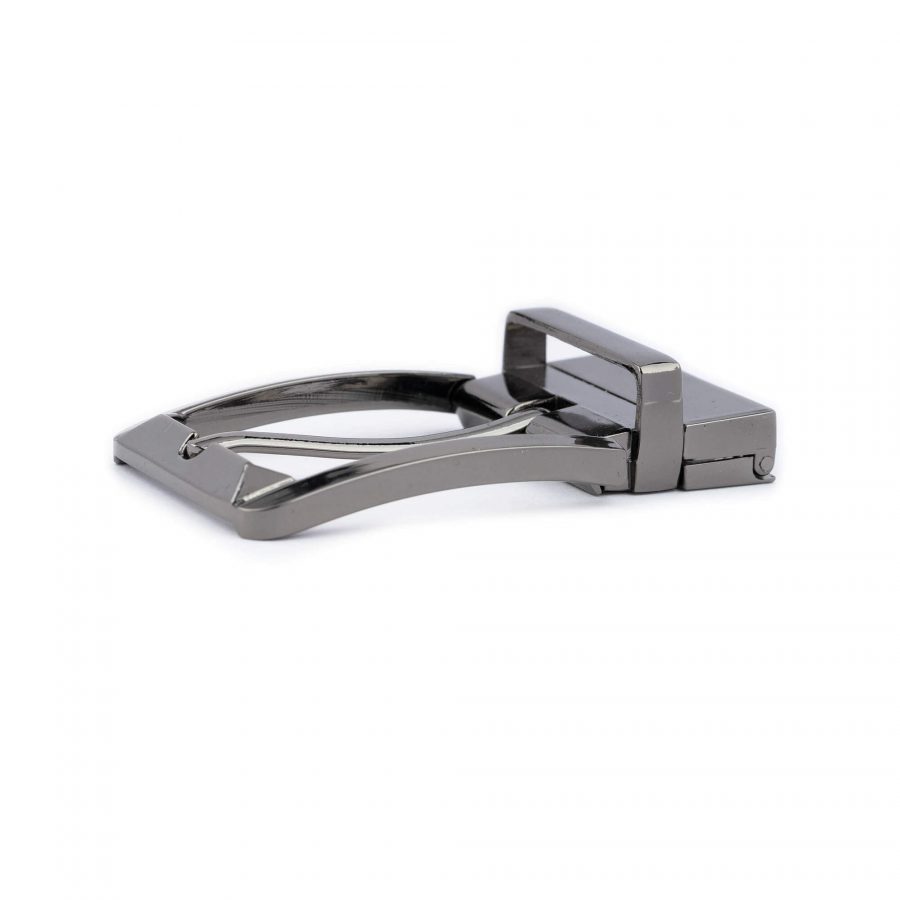 gunmetal reversible buckle for leather belt 3 5 cm 8