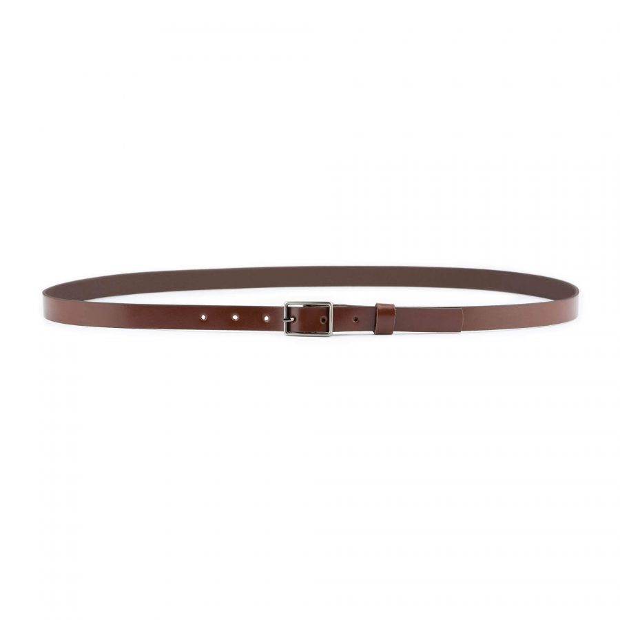 ladies brown belt for dresses real leather 2 0 cm 2