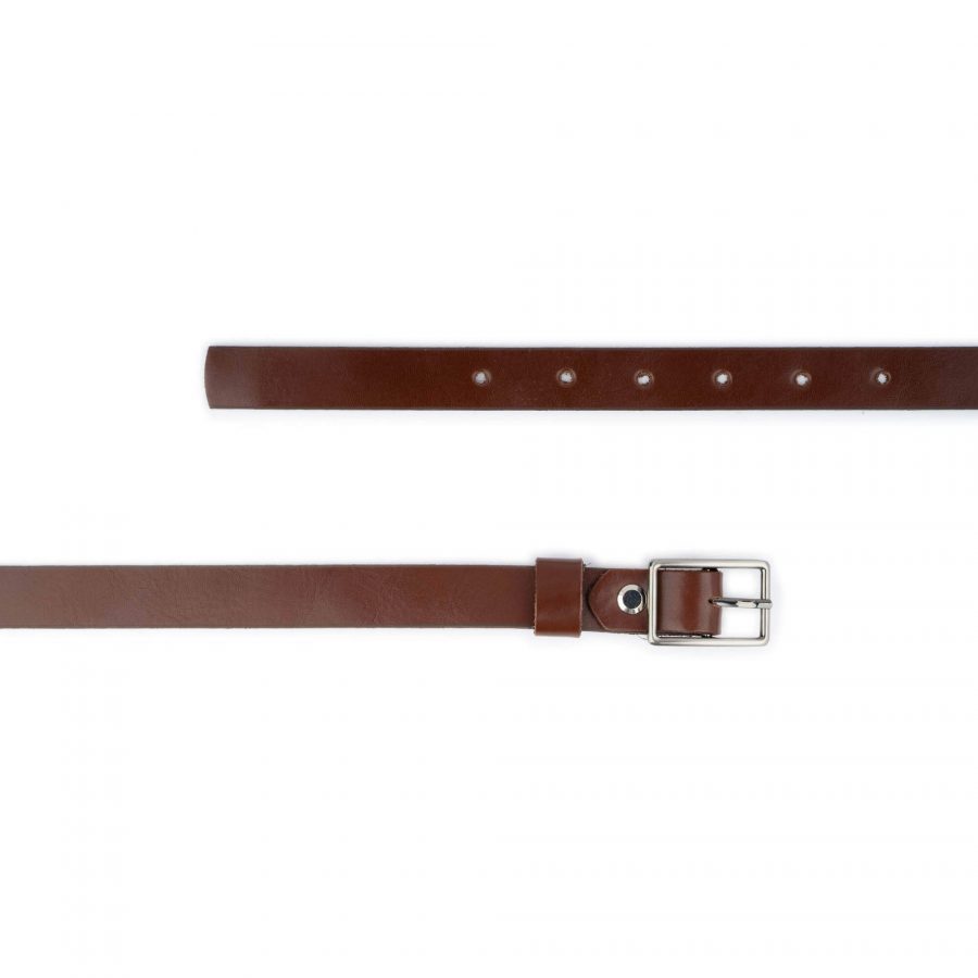 ladies brown belt for dresses real leather 2 0 cm 3