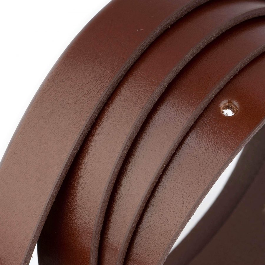 ladies brown belt for dresses real leather 2 0 cm 5