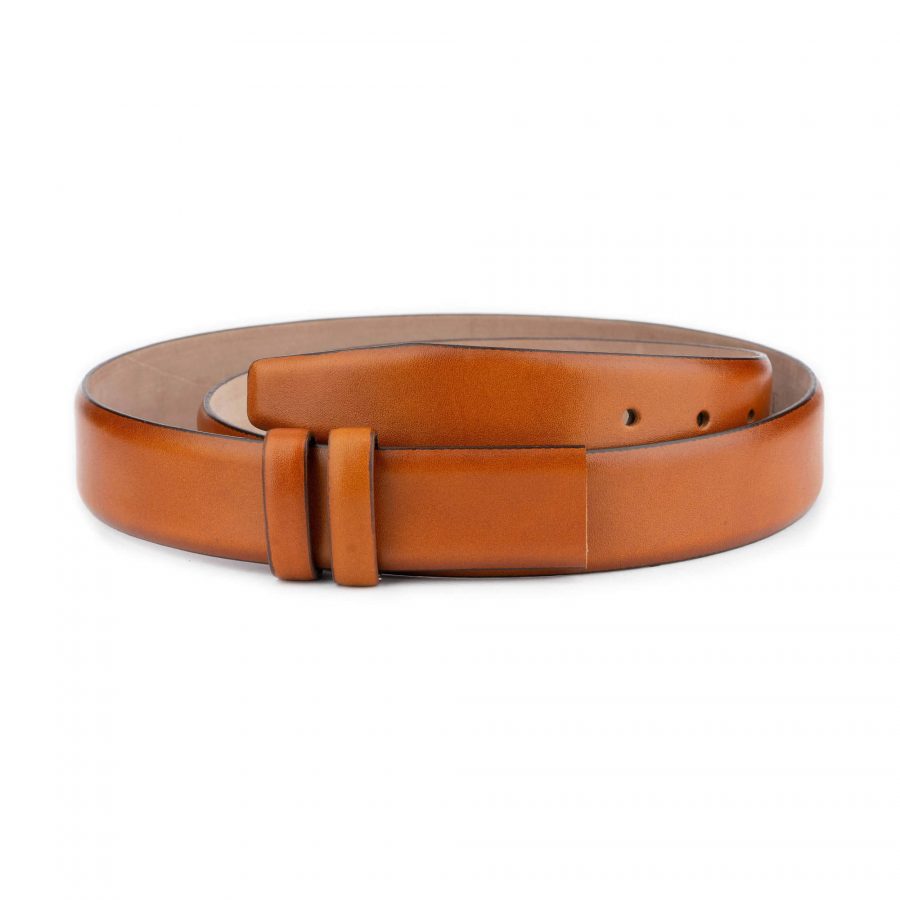 light tan mens belt strap replcement for buckles real leather 1