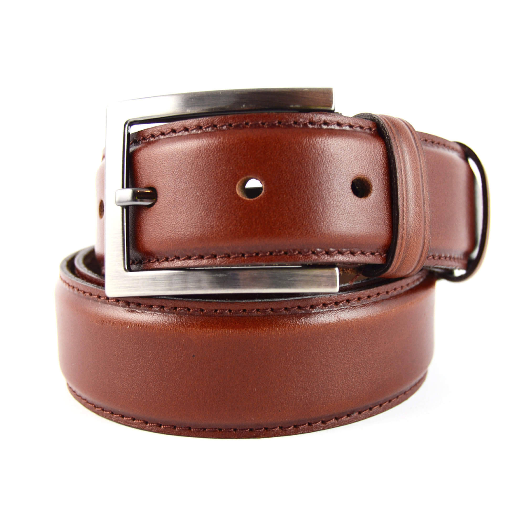 Buy Mens Belt Formal Cognac Leather LeatherBeltsOnline