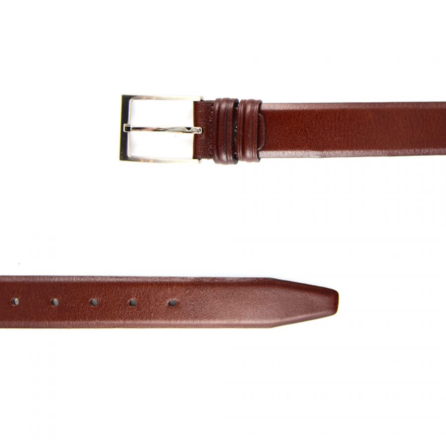 mens cognac brown belt for suit 351058 2