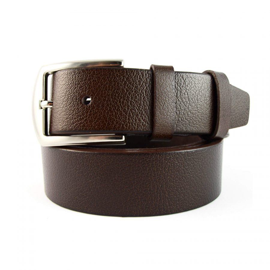 mens dark brown leather belt for jeans 351056 1