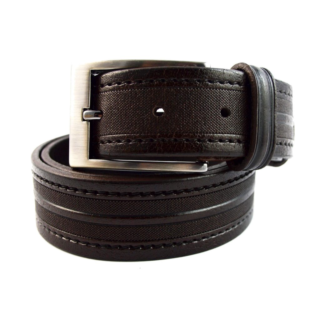 Buy Mens Fashion Belt - Dark Brown Leather - LeatherBeltsOnline