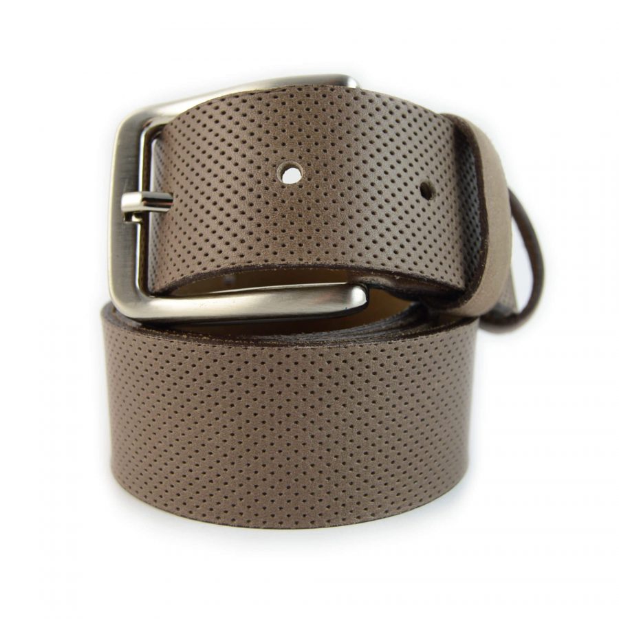 mens golf belt genuine perforated leather 351118 1