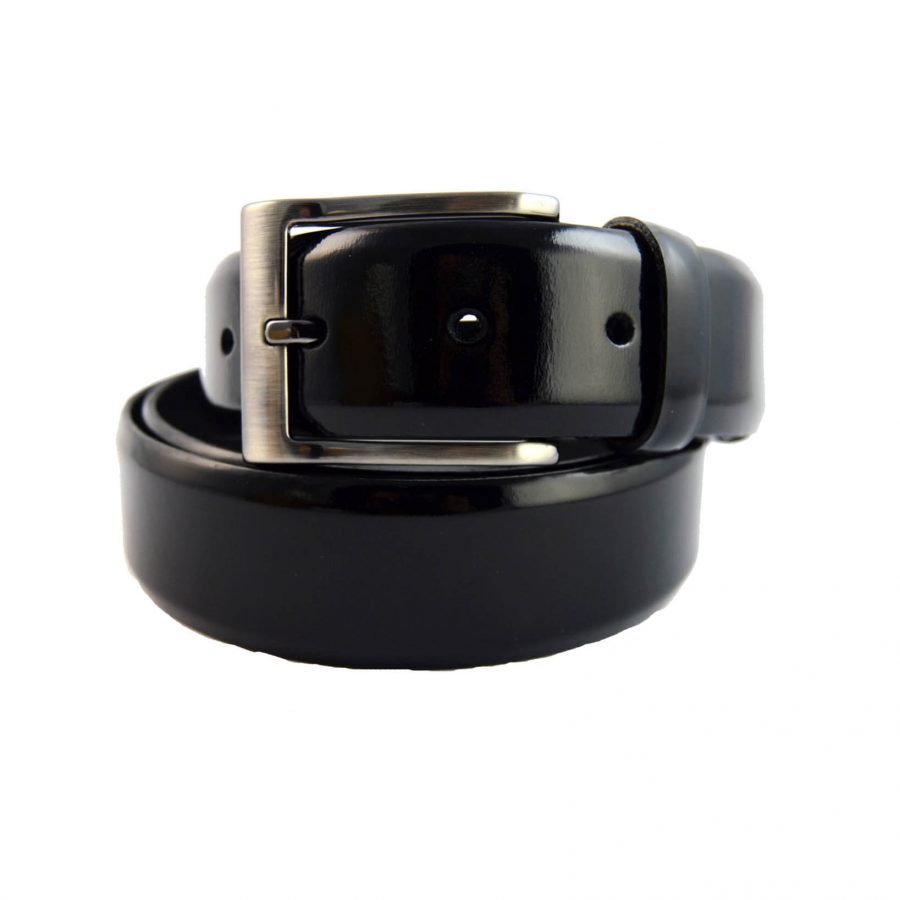 mens patent leather belt for suit 351061 1