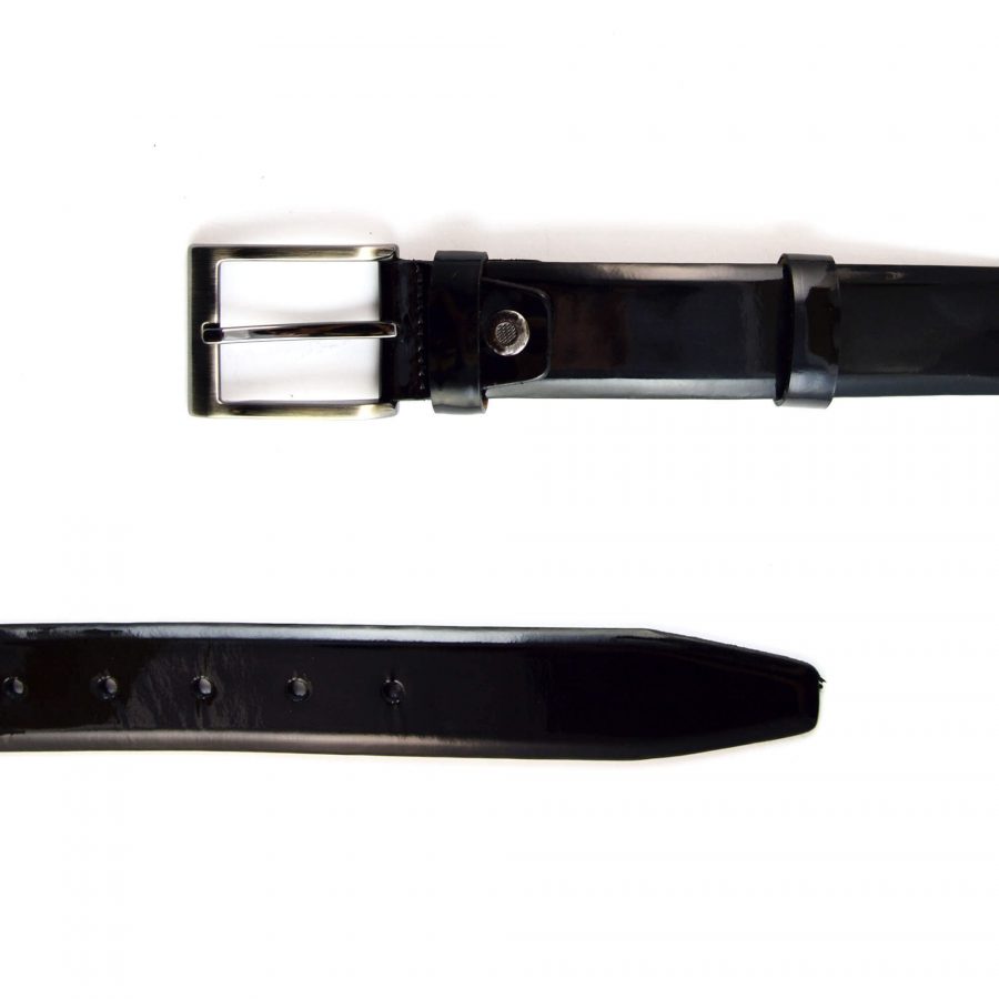 mens patent leather belt for suit 351061 3