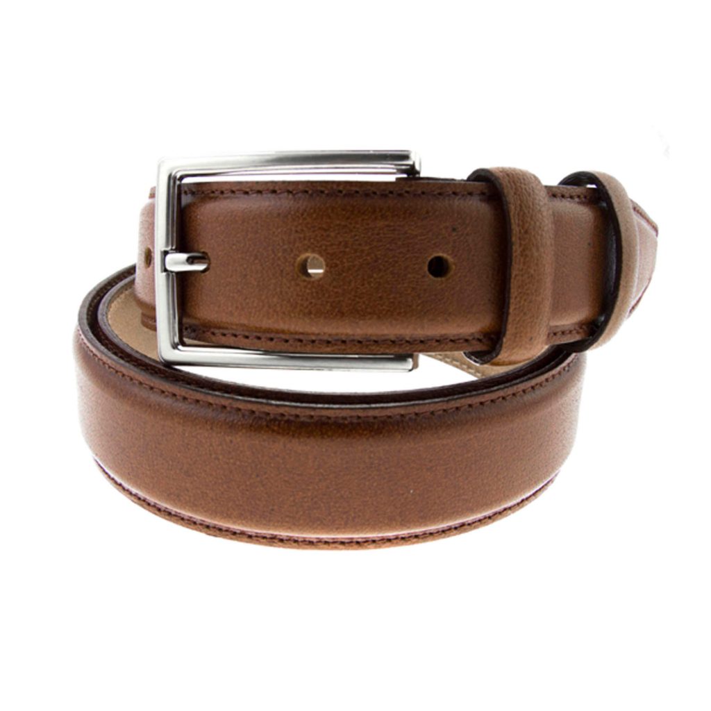 Buy Mens Tan Formal Belt Calfskin Leather LeatherBeltsOnline