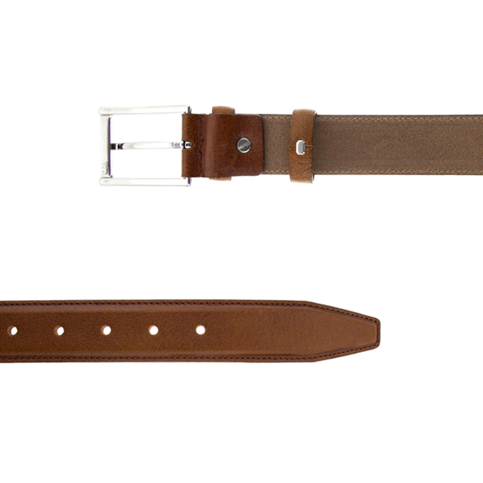 Buy Mens Tan Formal Belt - Calfskin Leather - LeatherBeltsOnline