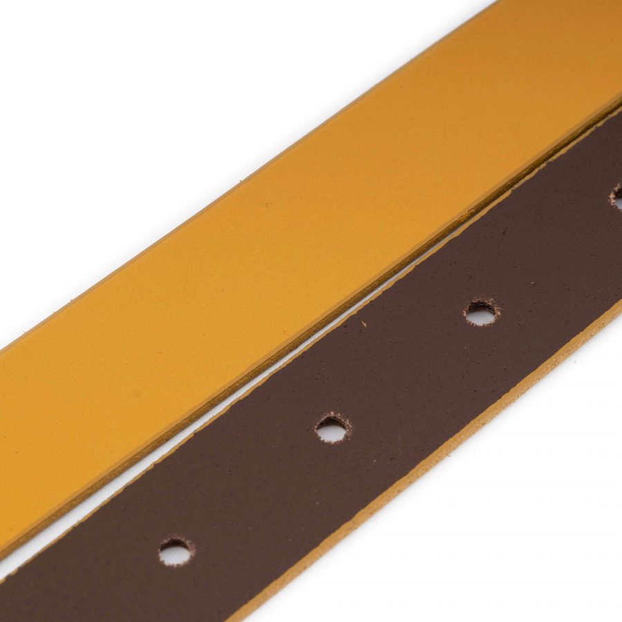 mustard tan replacement belt strap for buckles 25 mm 5