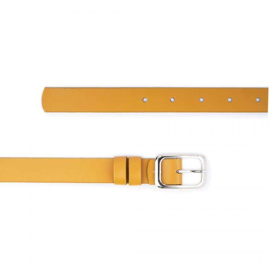 mustard womens leather belt for dress real leather 3