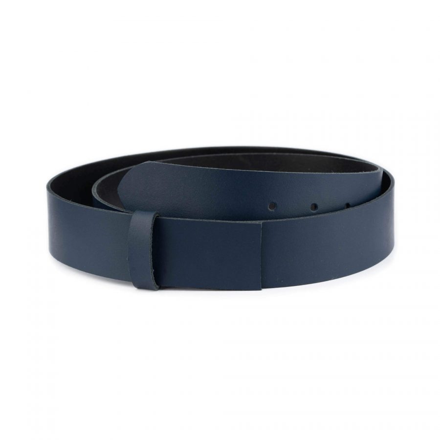 navy blue leather strap for belt replacement 4 0 cm 1