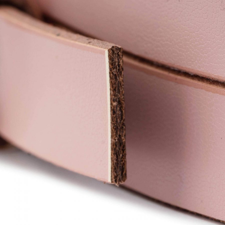 pink leather belt strap replacement 15 mm wide 2