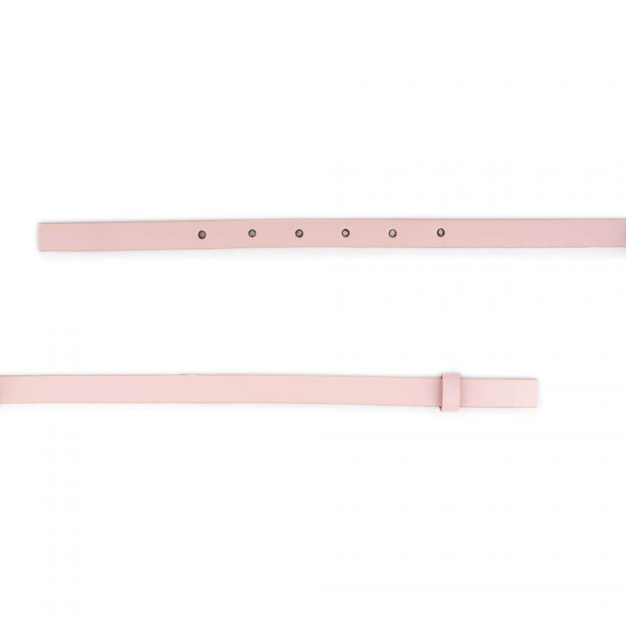 pink leather belt strap replacement 15 mm wide 3