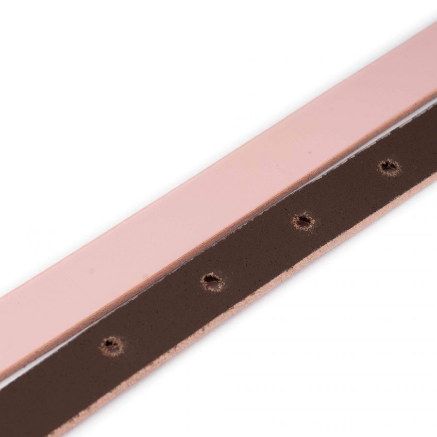 pink leather belt strap replacement 15 mm wide 4