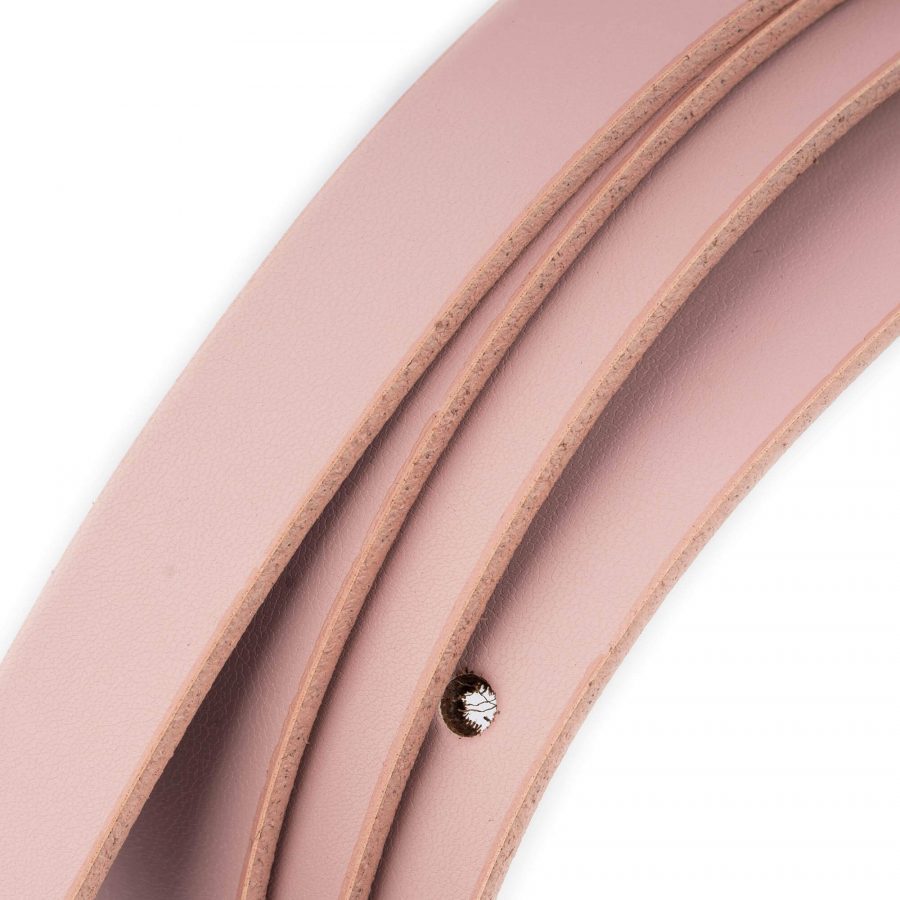 pink leather belt strap replacement 15 mm wide 5