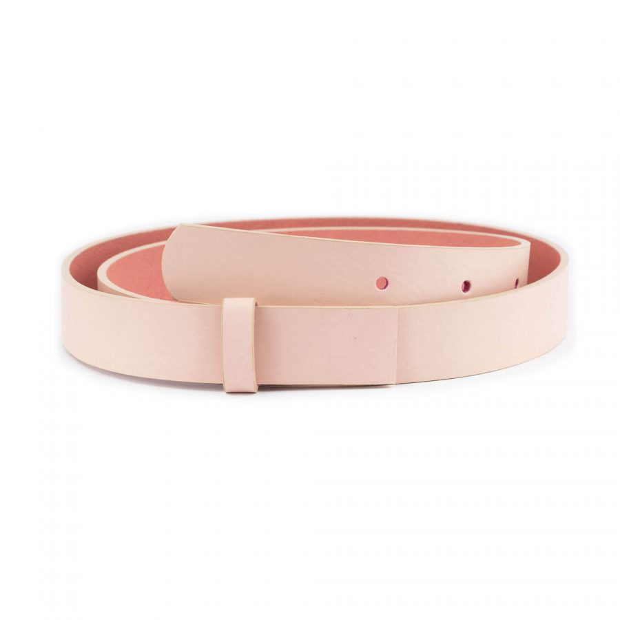 pink leather belt strap replacement 25 mm wide 1
