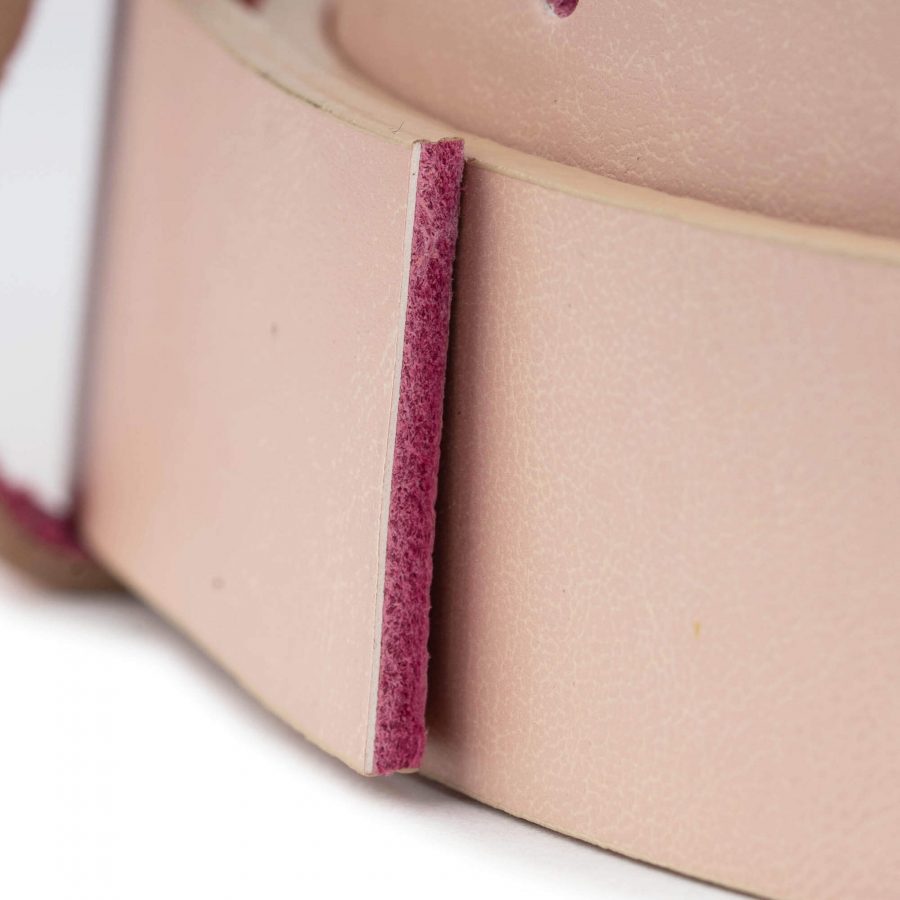pink leather belt strap replacement 25 mm wide 2