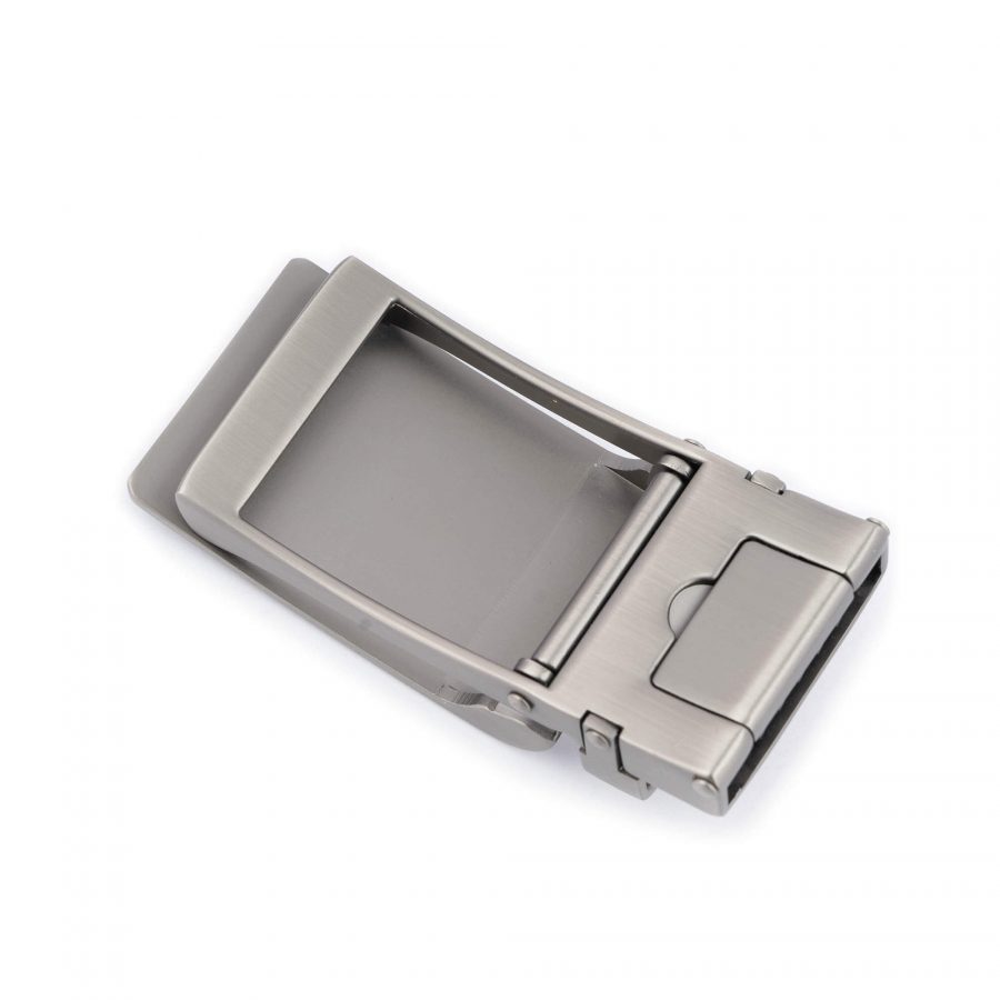 ratcheting gray buckle for leather belt 32 mm 5