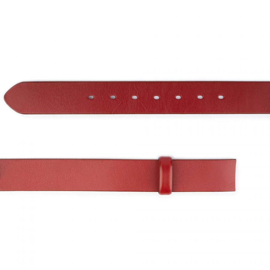 red leather belt strap replacement thick wide 4 0 cm 3