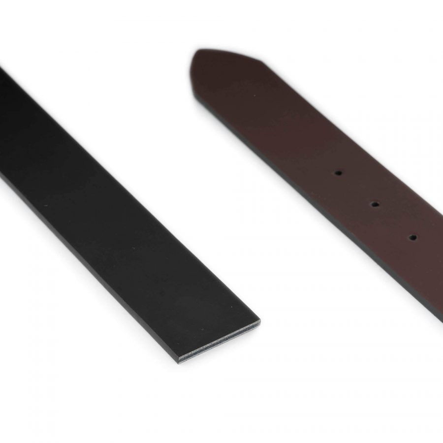 reversible black brown vegan belt strap replacement 1 1 2 inch 4
