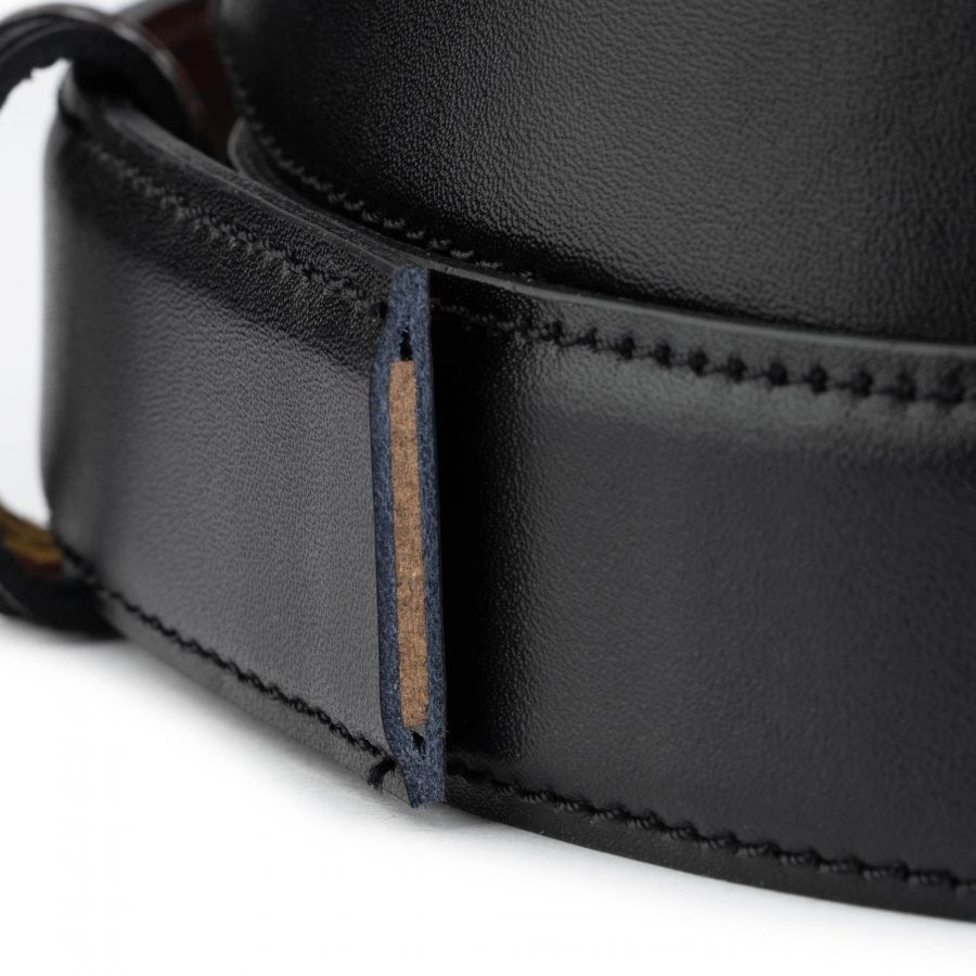 reversible mens belt strap for buckles black brown 35 mm 2