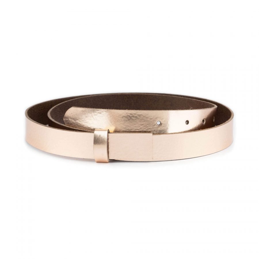 rose gold belt strap for buckles 2 5 cm replacement 1