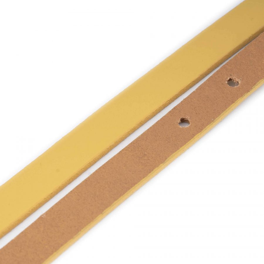 skinny beige sand leather belt strap replacement 15 mm 4