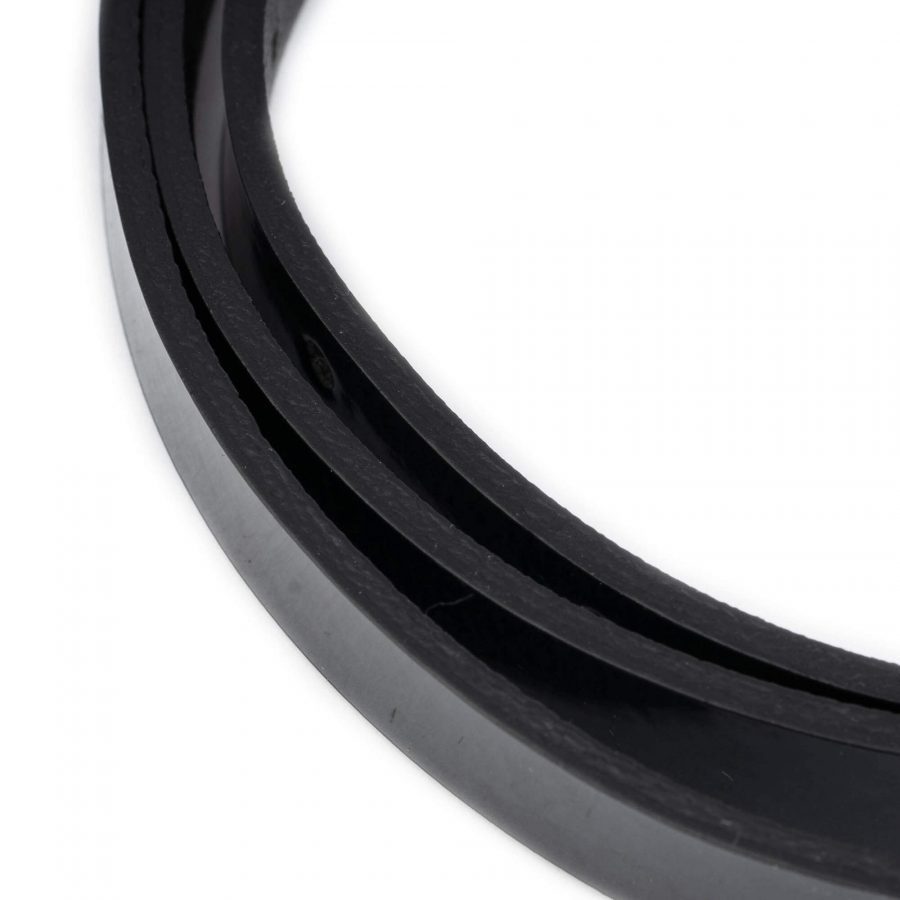 skinny black patent leather belt strap replacement 15 mm 6