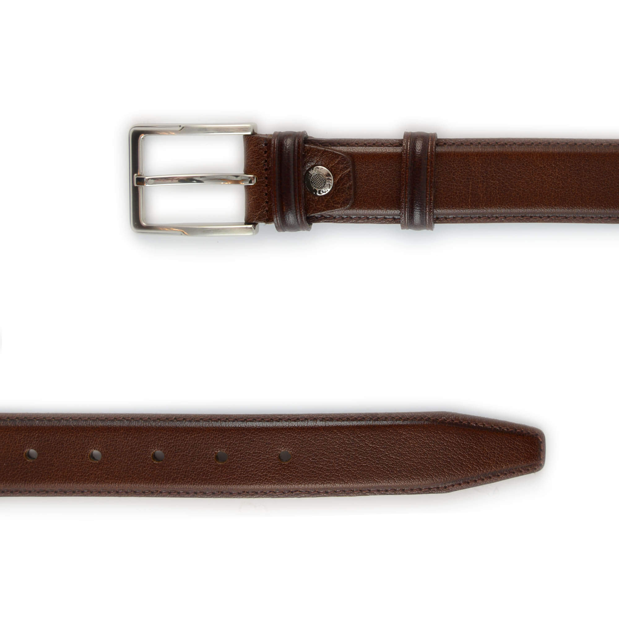 Belt 2 cm Brown Leather