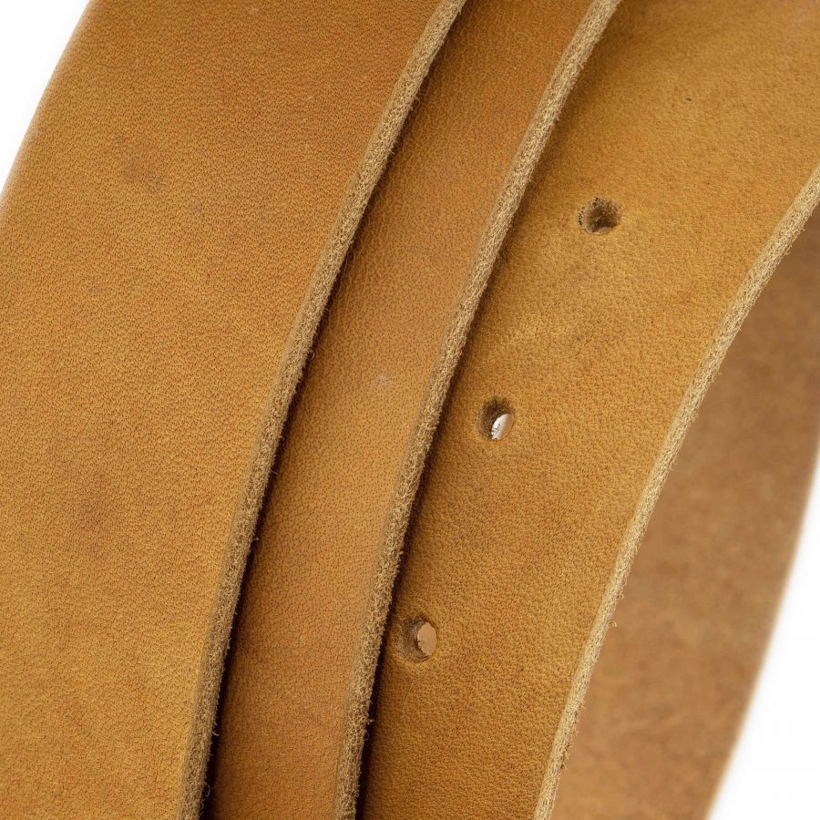 tan crazy horse leather strap for belt replacement 4 0 cm 4