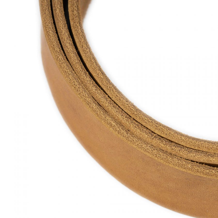 tan crazy horse leather strap for belt replacement 4 0 cm 5