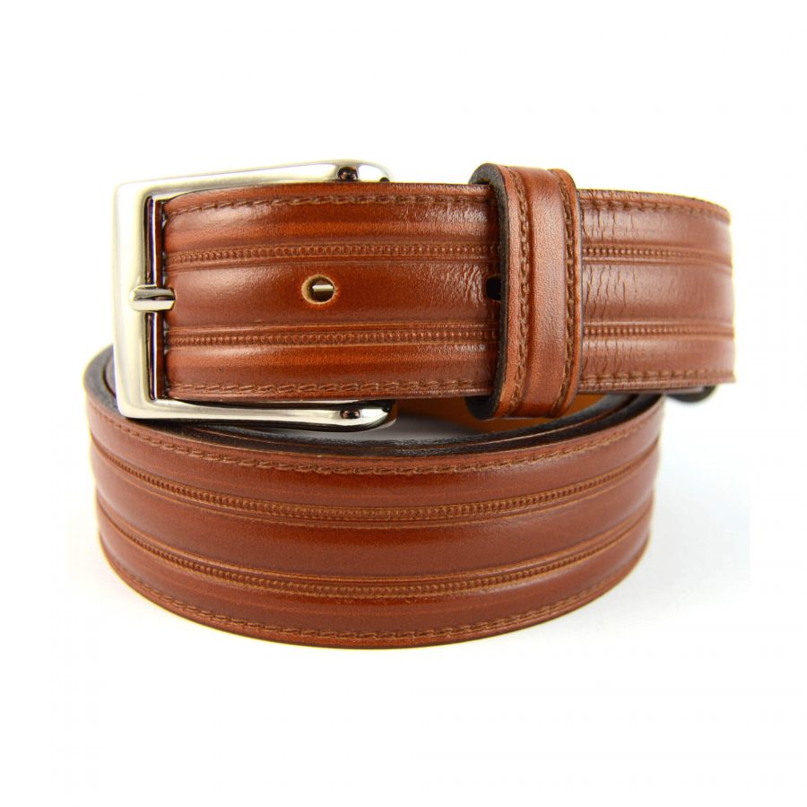 tan leather male belt 351075 1