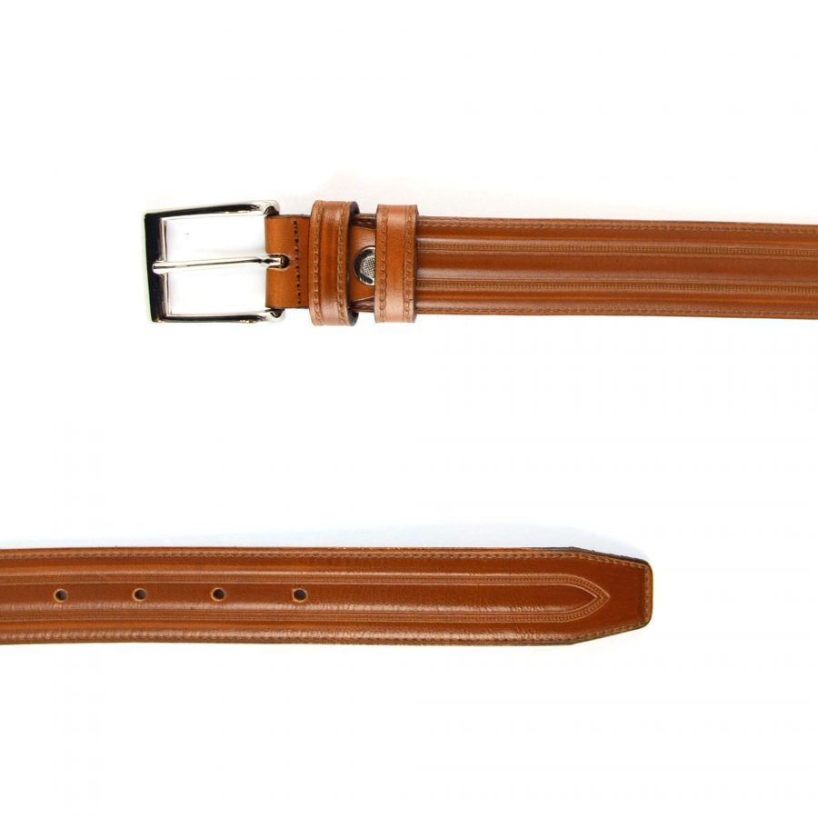 tan leather male belt 351075 2