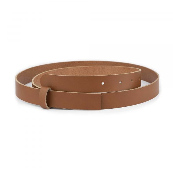 tanned belt strap for buckles 2 5 cm replacement 1