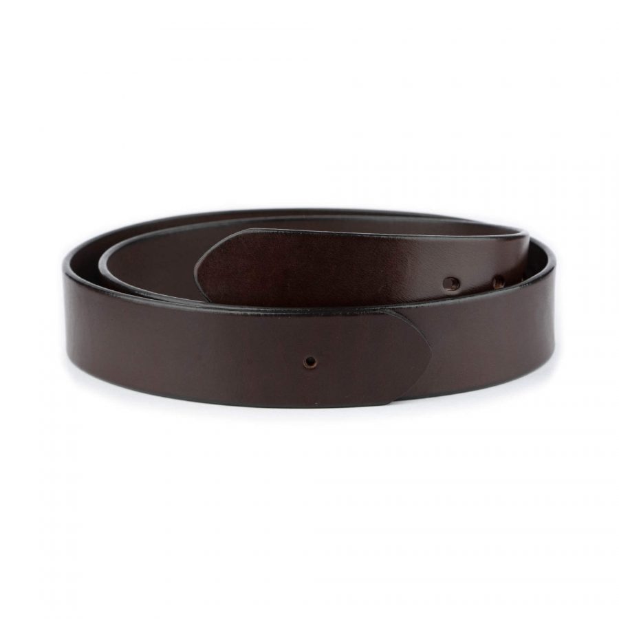 thick leather belt strap for buckle coffee brown 1 1 2 inch 1
