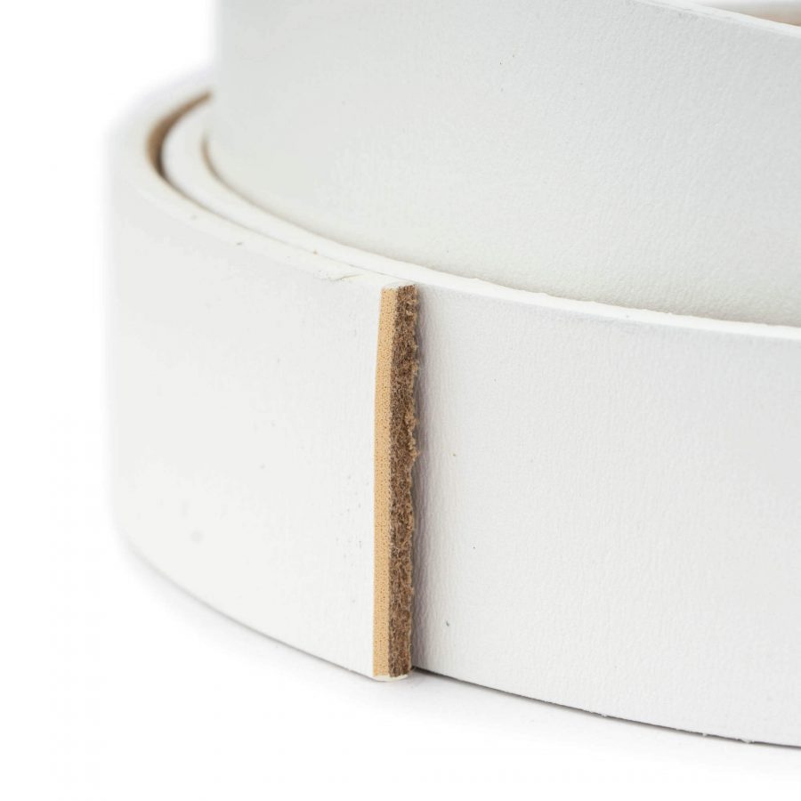 white leather belt strap for ratchet belts 3 5 cm 2