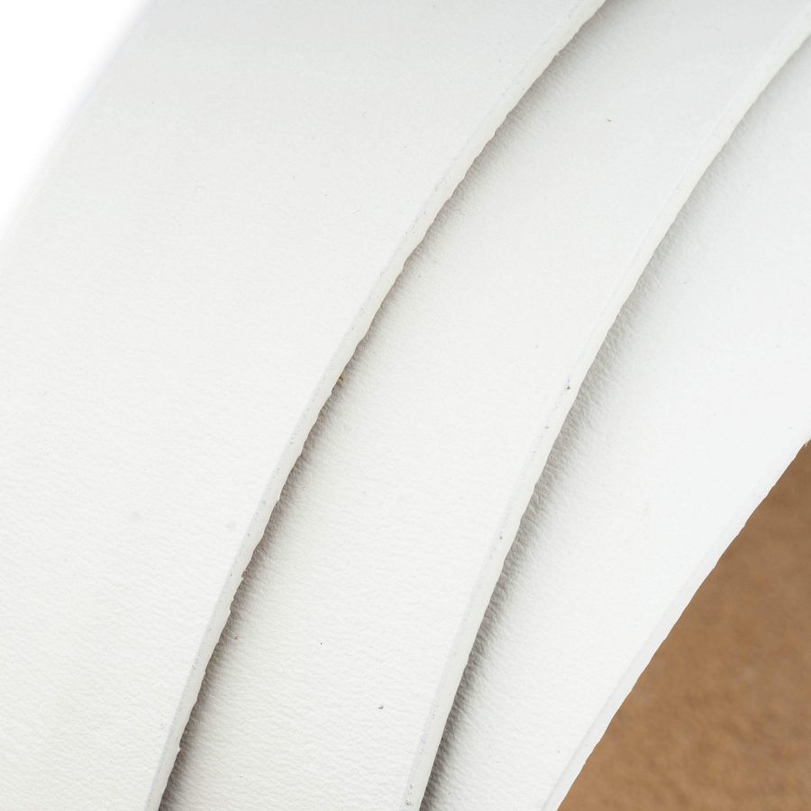 white leather belt strap for ratchet belts 3 5 cm 5