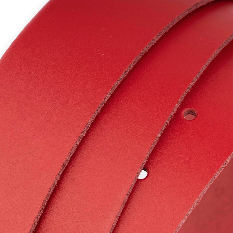 wide red leather belt strap replacement 4 0 cm 4
