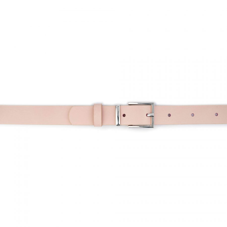 women s pink belt for dress genuine leather 2 5 cm 3