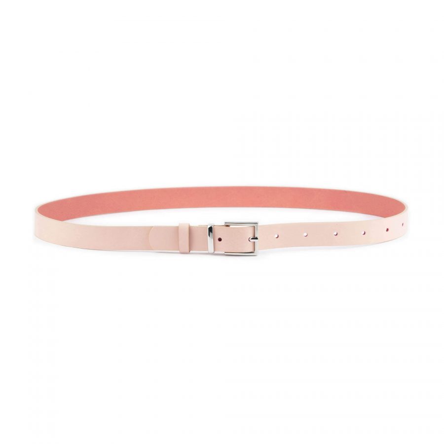 women s pink belt for dress genuine leather 2 5 cm 8