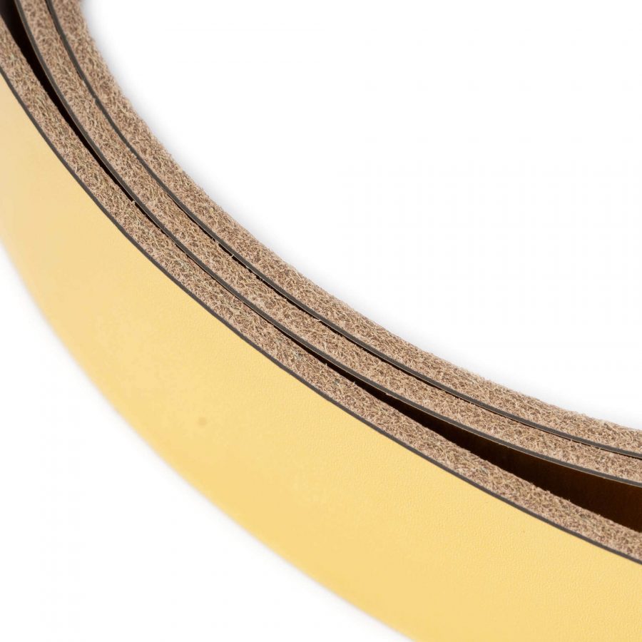 yellow gold leather strap for belt replacement 4 0 cm 3